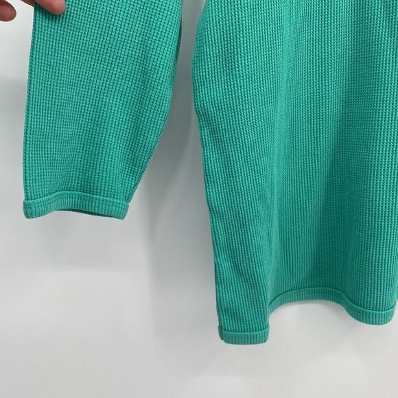 Woman Within  Round Neck Long Raglan Sleeve Knit Pullover Sweater Green Large - Picture 3 of 9